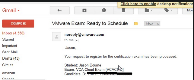 registration confirmation