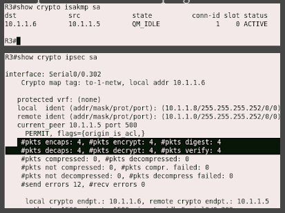 show crypto ipsec sa